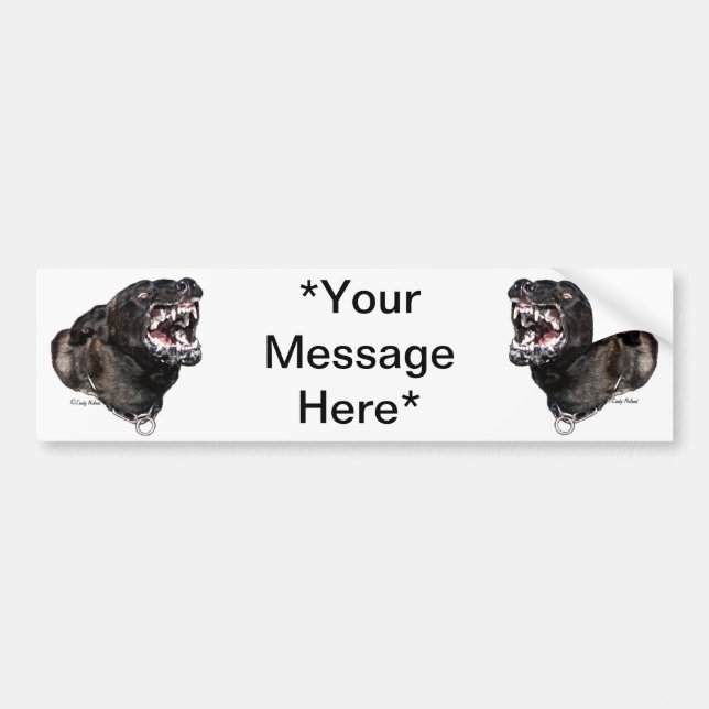 Dutch Shepherd Police Dog bumpersticker Bumper Sticker (Front)