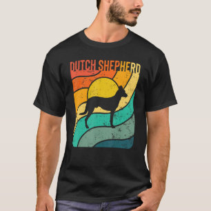 Dutch Shepherd Vintage Sunset Mom Dad T-Shirt