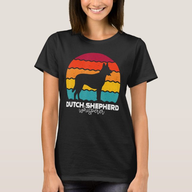 Dutch Shepherd Whisperer Retro T-Shirt (Front)