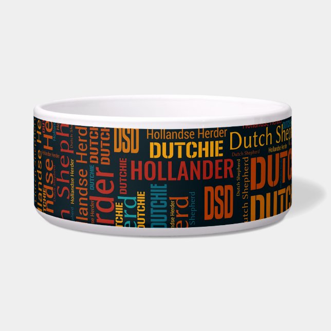 Dutch Shepherd - Word Art Pattern (Front)