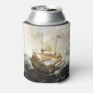 Dutch Ships 1600's Can Cooler