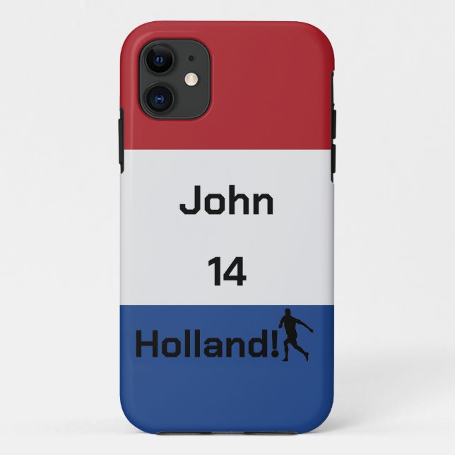 Dutch Soccer, customisable     Case-Mate iPhone Case (Back)