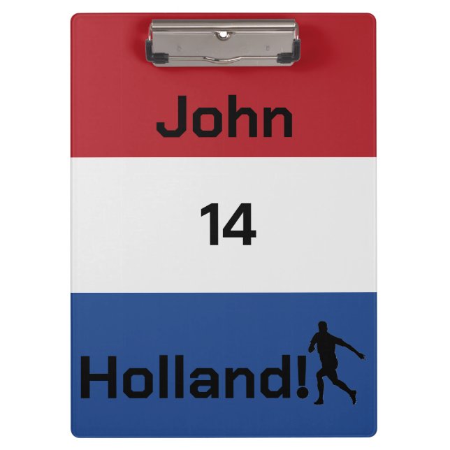 Dutch Soccer, customisable     Clipboard (Front)