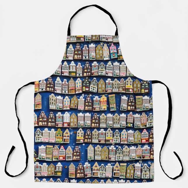 Dutch souvenirs, Amsterdam street scene. Apron (Front)