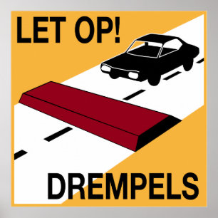 Dutch Speed bump sign
