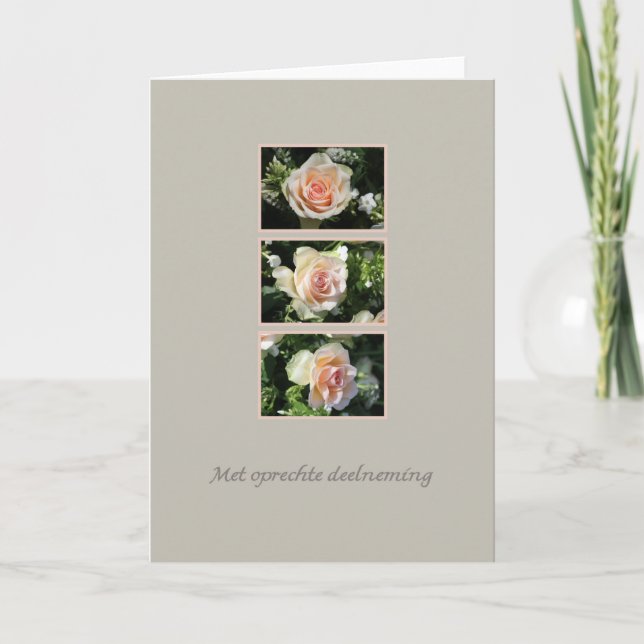 Dutch Sympathy Met oprechte deelneming Card (Front)