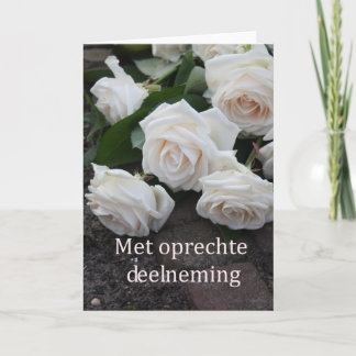 Dutch Sympathy Met oprechte deelneming Card