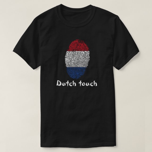 Dutch touch fingerprint flag T-Shirt (Design Front)
