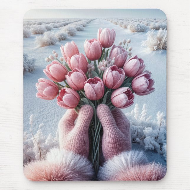 Dutch Tulip Bouquet Mouse Mat (Front)