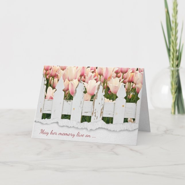 Dutch Tulip Garden Sympathy Card (Front)