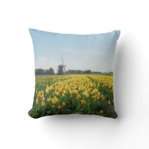 Dutch Tulips and Windmill Holland