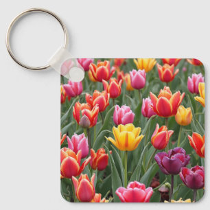 Dutch Tulips Key Ring