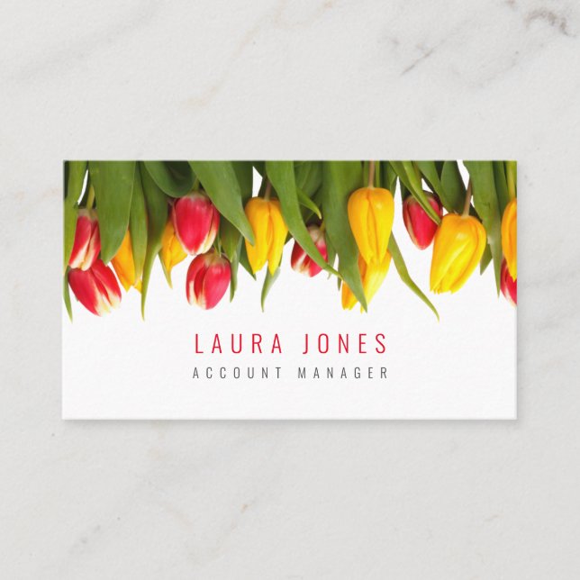 Dutch Tulips Womens Ladies Appointment Cards (Front)