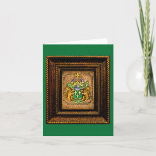 Dutch van Westervelt Family Coat of Arms Greeting  Thank You Card