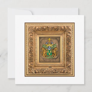 Dutch Van Westervelt Family Coat of Arms  Holiday Card