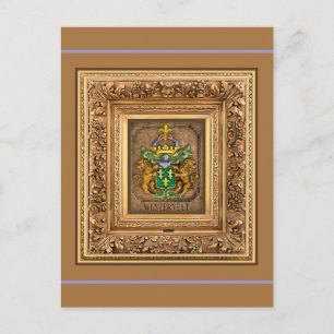 Dutch Van Westervelt Family Coat of Arms  Postcard