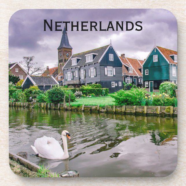 Dutch Village Marken Netherlands Coaster (Front)