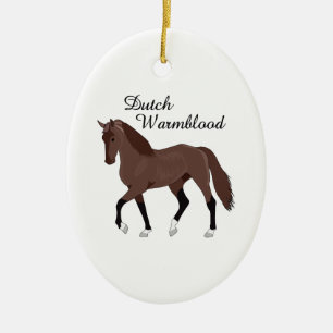 DUTCH WARMBLOOD CERAMIC TREE DECORATION