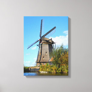 Dutch windmill canvas print