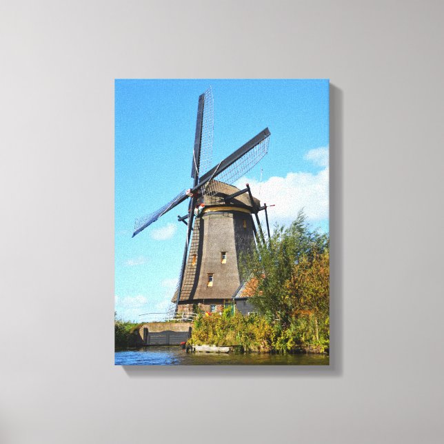 Dutch windmill canvas print (Front)