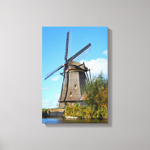 Dutch windmill canvas print