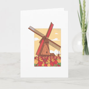 Dutch windmill card