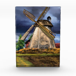 Dutch Windmill Desk Accessories Photo Block