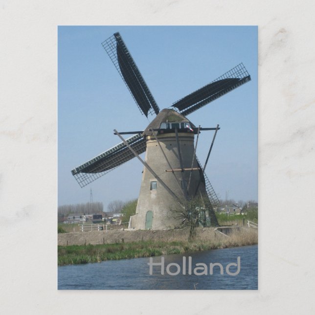 Dutch windmill postcard (Front)