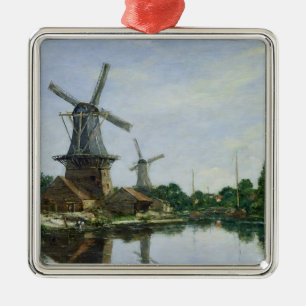 Dutch Windmills, 1884 Metal Tree Decoration