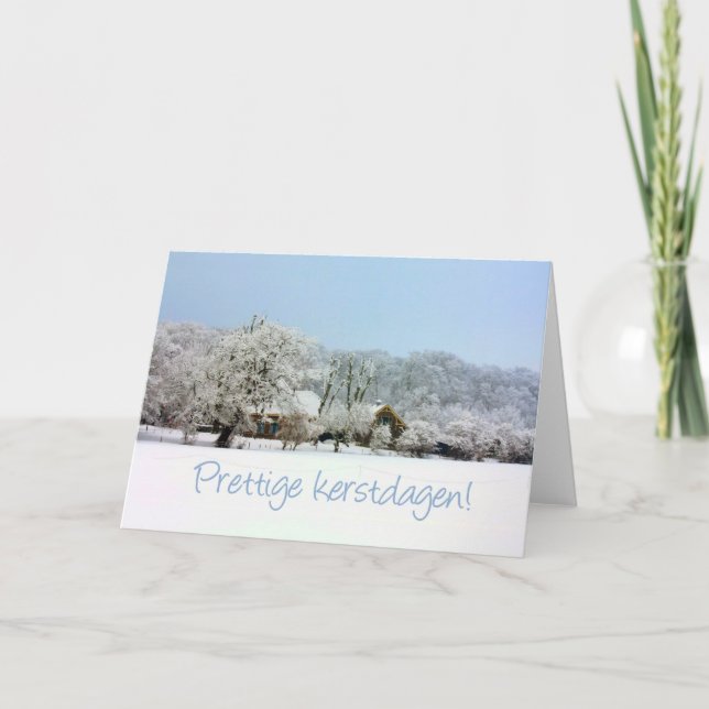 dutch winter wonderland merry x mas holiday card (Front)