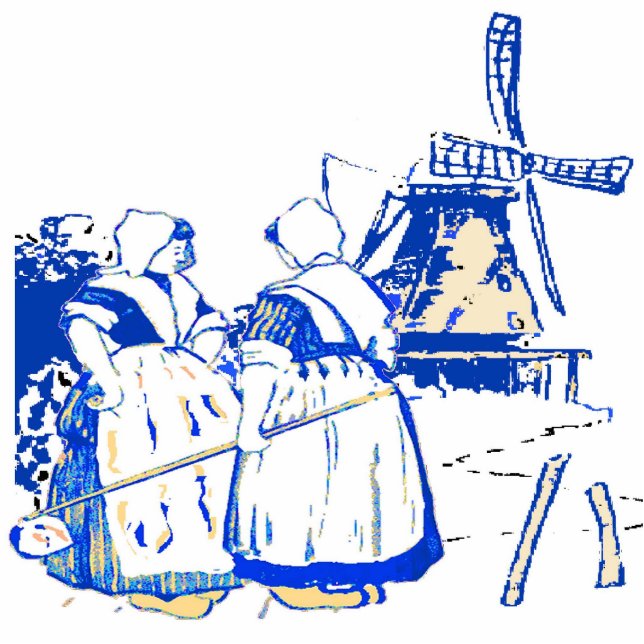 Dutch Women At Windmill Standing Photo Sculpture (Front)