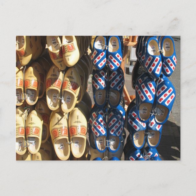 Dutch Wooden Shoes Photo Postcard (Front)