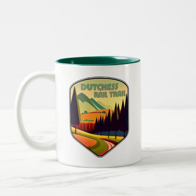Dutchess Rail Trail Colours Two-Tone Coffee Mug (Left)