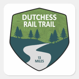 Dutchess Rail Trail Square Sticker
