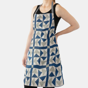 Dutchman’s Puzzle quilt All-Over Print Apron