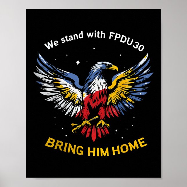 Duterte Supporter Shirt 2025, Bring Him Home Eagle Poster (Front)