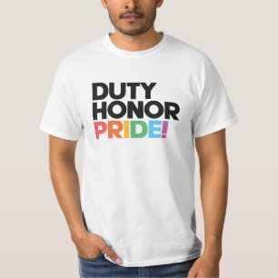 Duty, Honor, Pride! - LGBTQIAP Military T-Shirt
