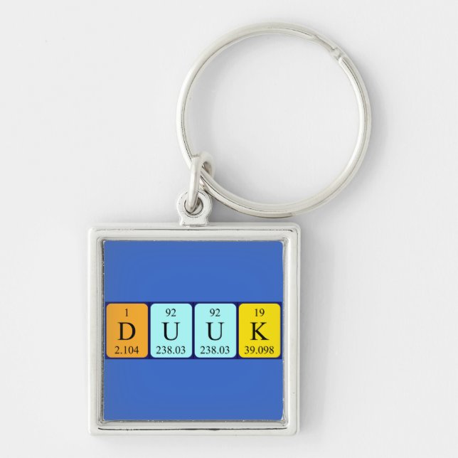 Duuk periodic table name keyring (Front)