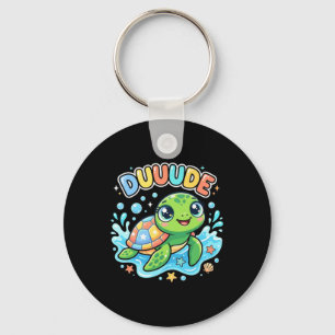 Duuude Cute Sea Turtle Key Ring