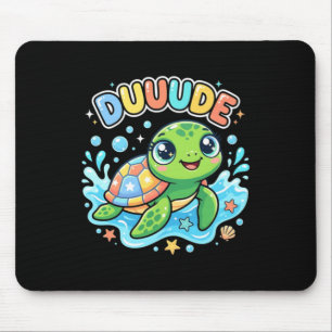 Duuude Cute Sea Turtle Mouse Mat