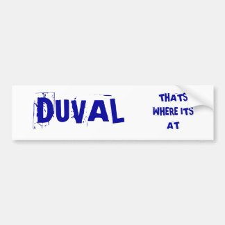 DUVAL BUMPER STICKER