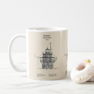 Duxbury Pier Light Lighthouse - Massachusetts -SBD Coffee Mug