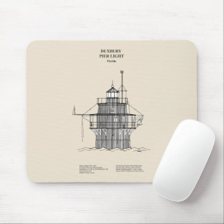 Duxbury Pier Light Lighthouse - Massachusetts -SBD Mouse Mat