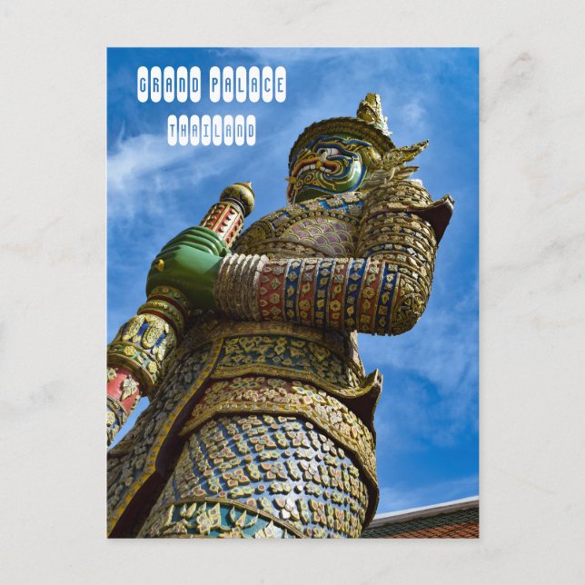 Dvarapala in Grand Palace Postcard (Front)