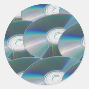 DVD discs Classic Round Sticker