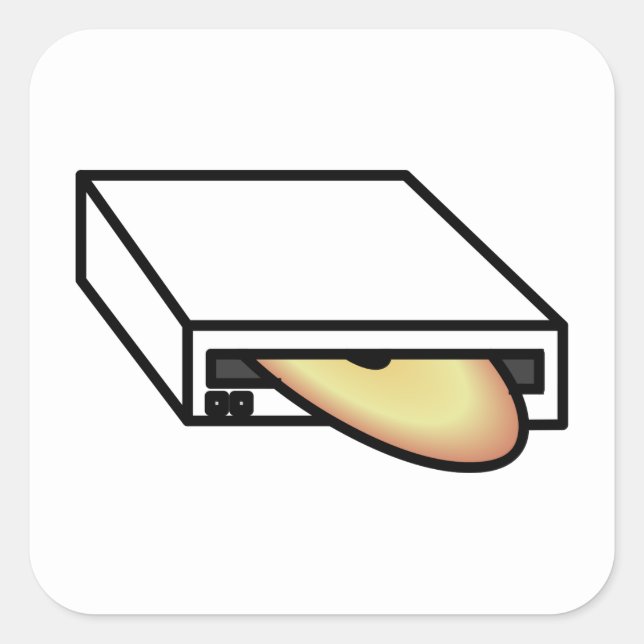 DVD Drive Square Sticker (Front)