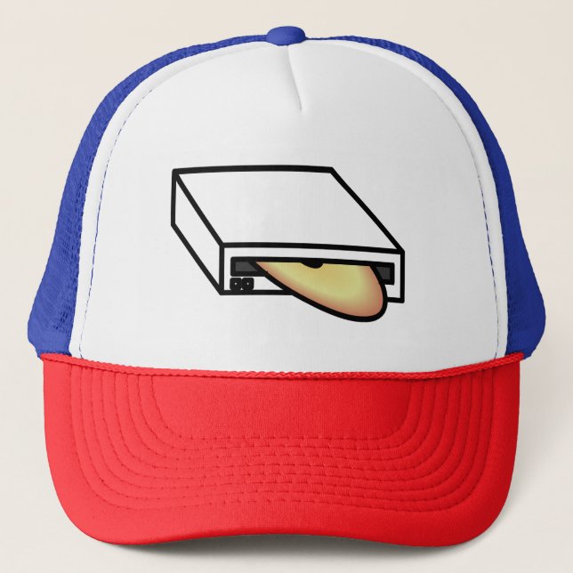 DVD Drive Trucker Hat (Front)