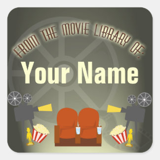 DVD Movie Library Label