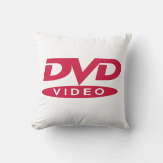 DVD Video Red Logo - Cushion