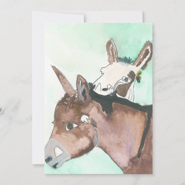D'Vine Donkeys Holiday Card (Front)